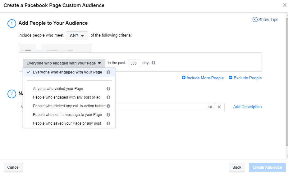 Creating Facebook Custom Audiences Image Image of Creating Custom Audience Facebook 1