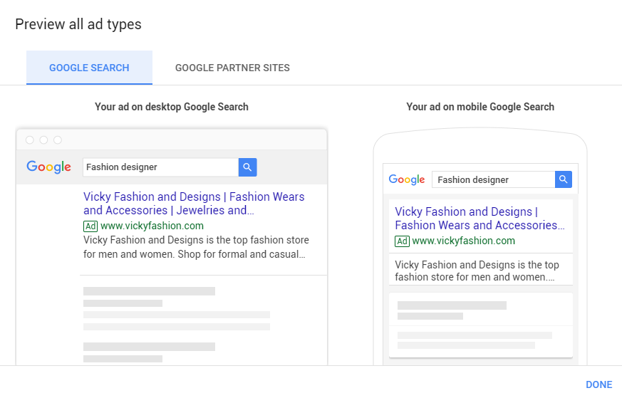 Image of Preview ad types